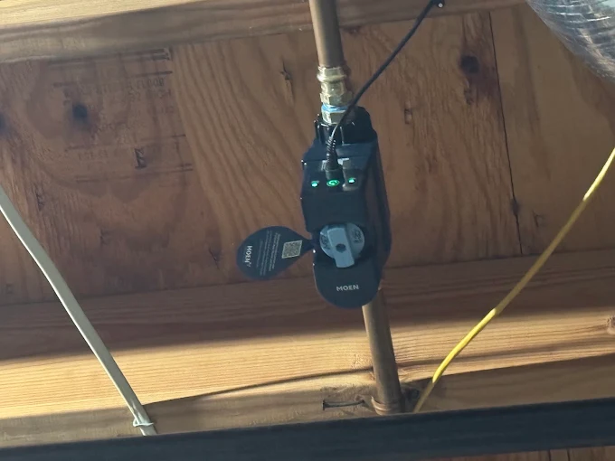 Rheem tank water heater installation with copper piping